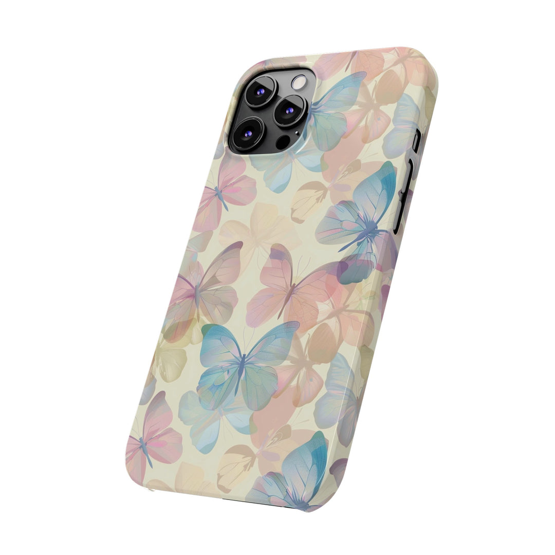 Slim Cute Phone Cases for Iphone - | iPhone 15 Case | iPhone 15 Pro Max Case, Iphone 14 Case, Iphone 14 Pro Max, Iphone 13, Summer Pastel Butterflies - Studio40ParkLane