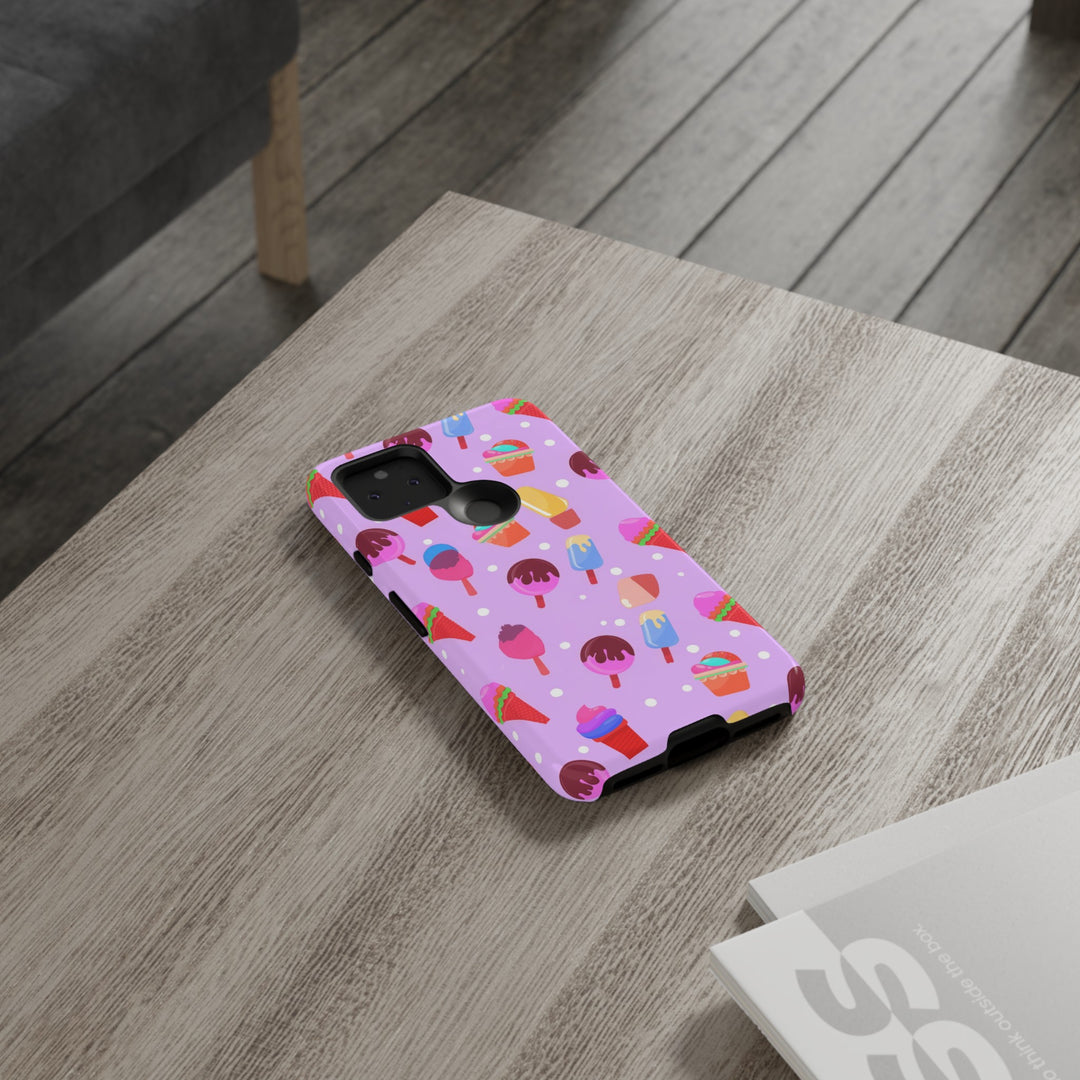 Cute Samsung Case | Cool Iphone Case | Summer Pink Ice - Cream, Samsung S24, S23, S22, S21, IPhone 15 Case | Iphone 14 Case, Iphone 13 Case - Studio40ParkLane