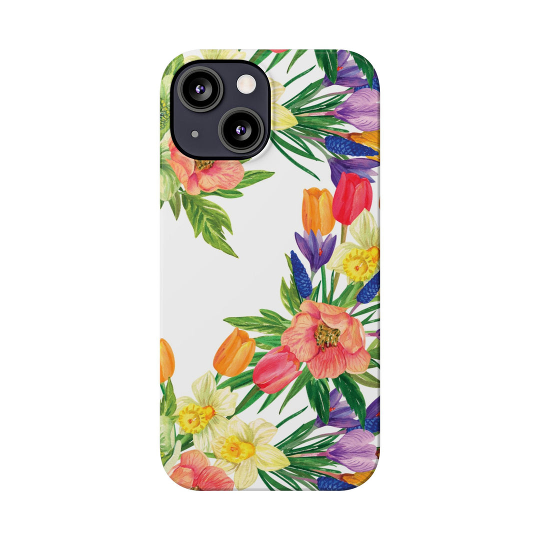 Slim Spring Flowers Gift for Her Cute Phone Cases for Iphone 16 Pro Max | iPhone 15 Case | iPhone 15 Pro Max Case, Iphone 14, 13, 12, 11, 10, 8, 7 - Studio40ParkLane