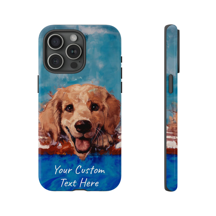 Personalize this Cute IPhone Case | Golden Retriever Dog iPhone Case, iPhone 15 Case | iPhone 15 Case, Iphone 14 Case, Iphone 14 Pro Max Case - Studio40ParkLane