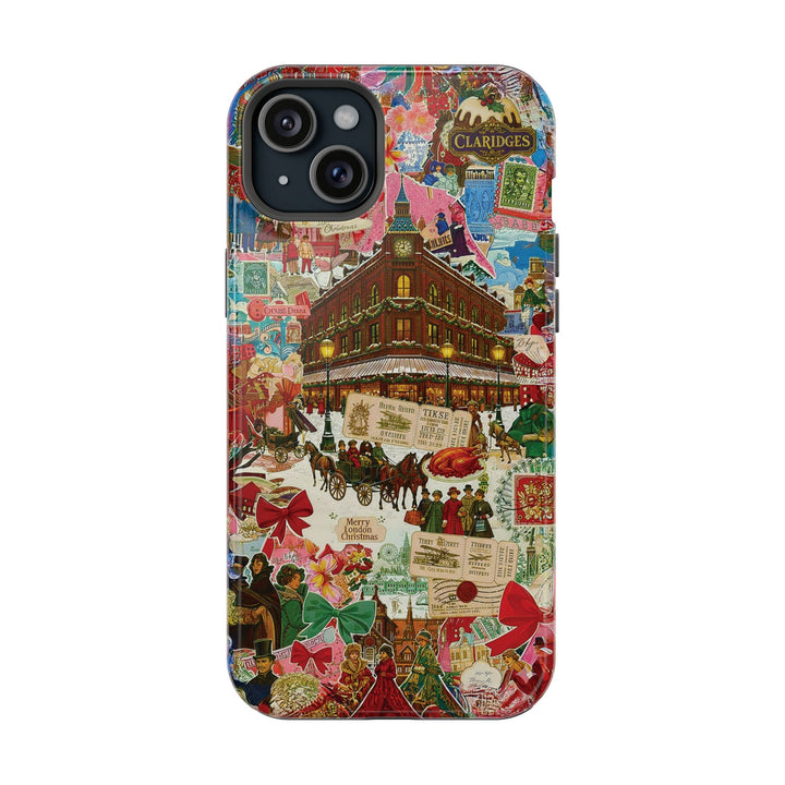 Aesthetic Tough Magsafe London Coquette Collage Phone Case - For iPhone 17 Pro Max iPhone 16 Pro iPhone 15 Iphone 14 Plus 13 Pro 12 11 10 - Studio40ParkLane