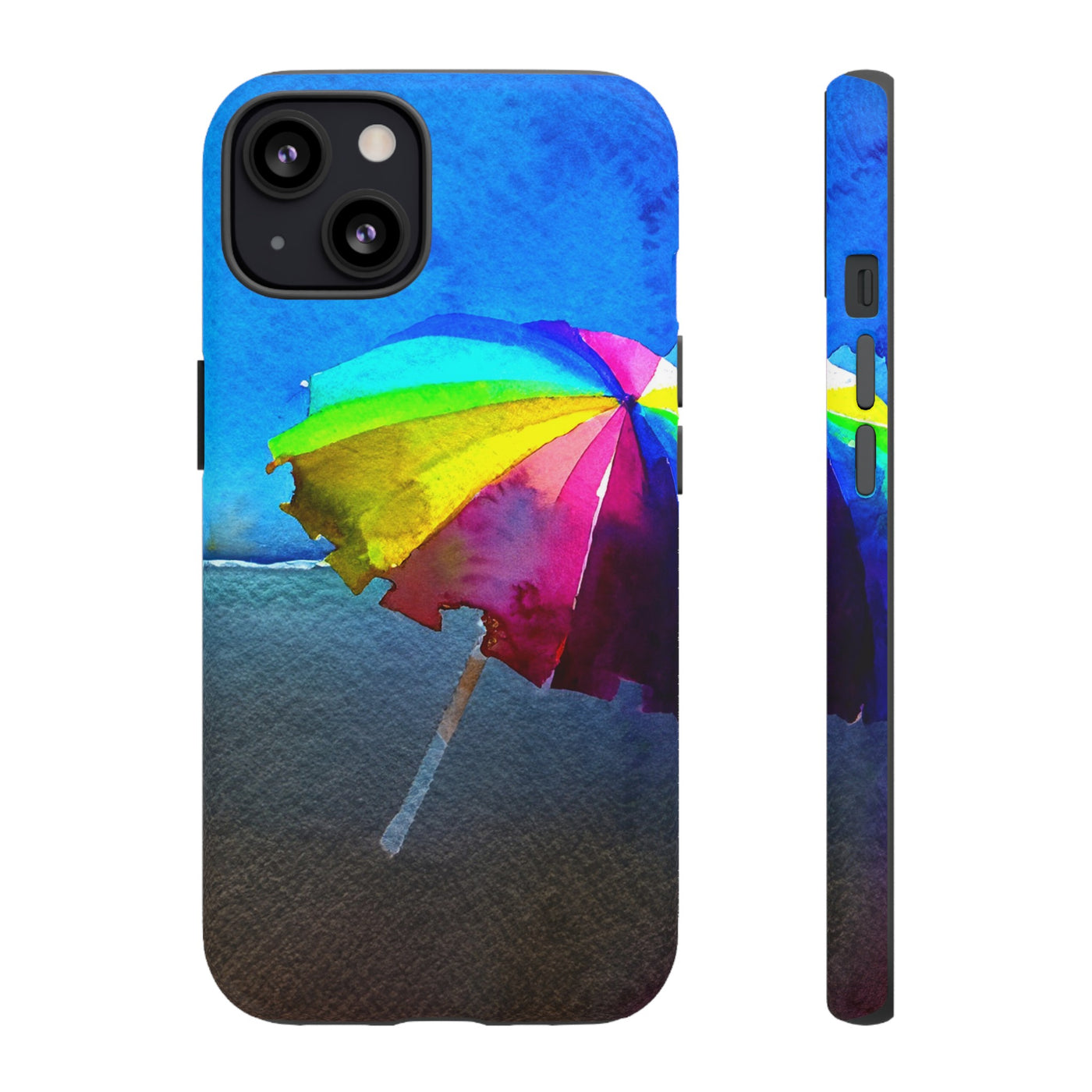 Cute Samsung Case | Cool Iphone Case | Summer Colorful Beach Parasol, Samsung S24, S23, S22, S21, IPhone 15 Case | Iphone 14 Case, Iphone 13 Case