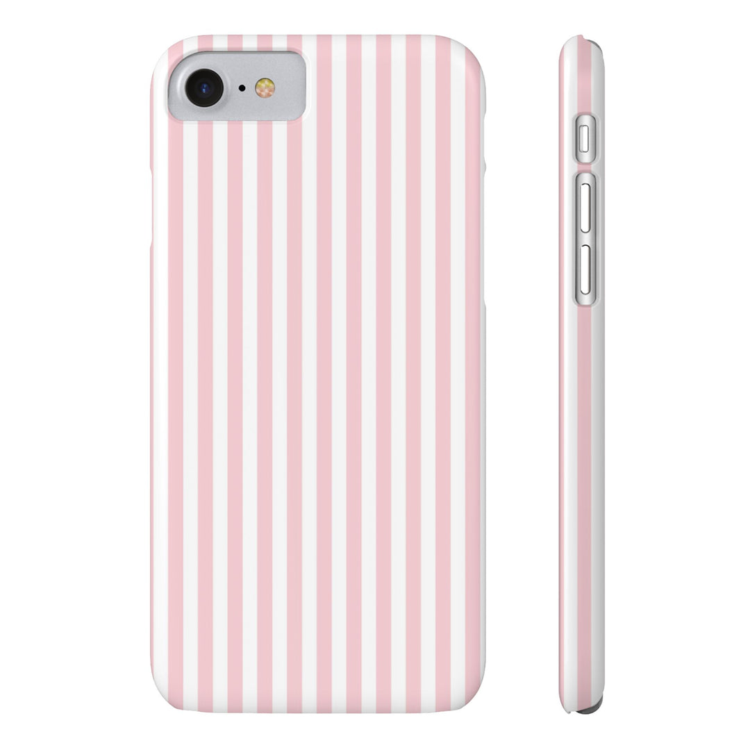 Slim Sweet Pink Striped Cute Phone Case for Iphone 16 - | iPhone 15 Pro Max Case | iPhone 14 Case Iphone 13 12 11 10 9 8 7 X XS Gift for Her
