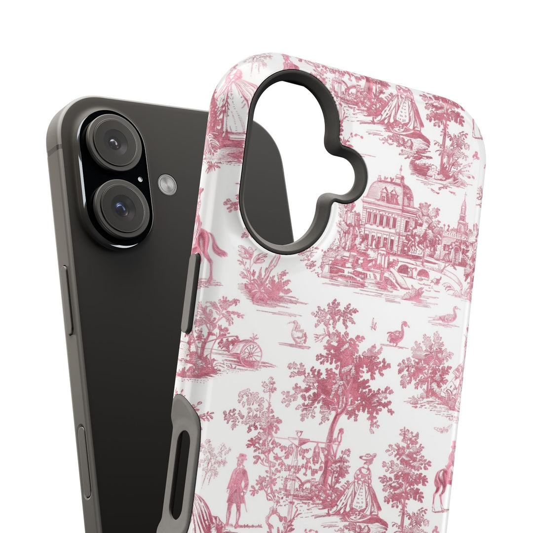 Magsafe French Toile Personalized Initial Custom Gift Cute Phone Cases for Iphone 16 Pro Max | iPhone 15, Pro Max Case, Iphone 14, 13, 12, 11, 10 - Studio40ParkLane