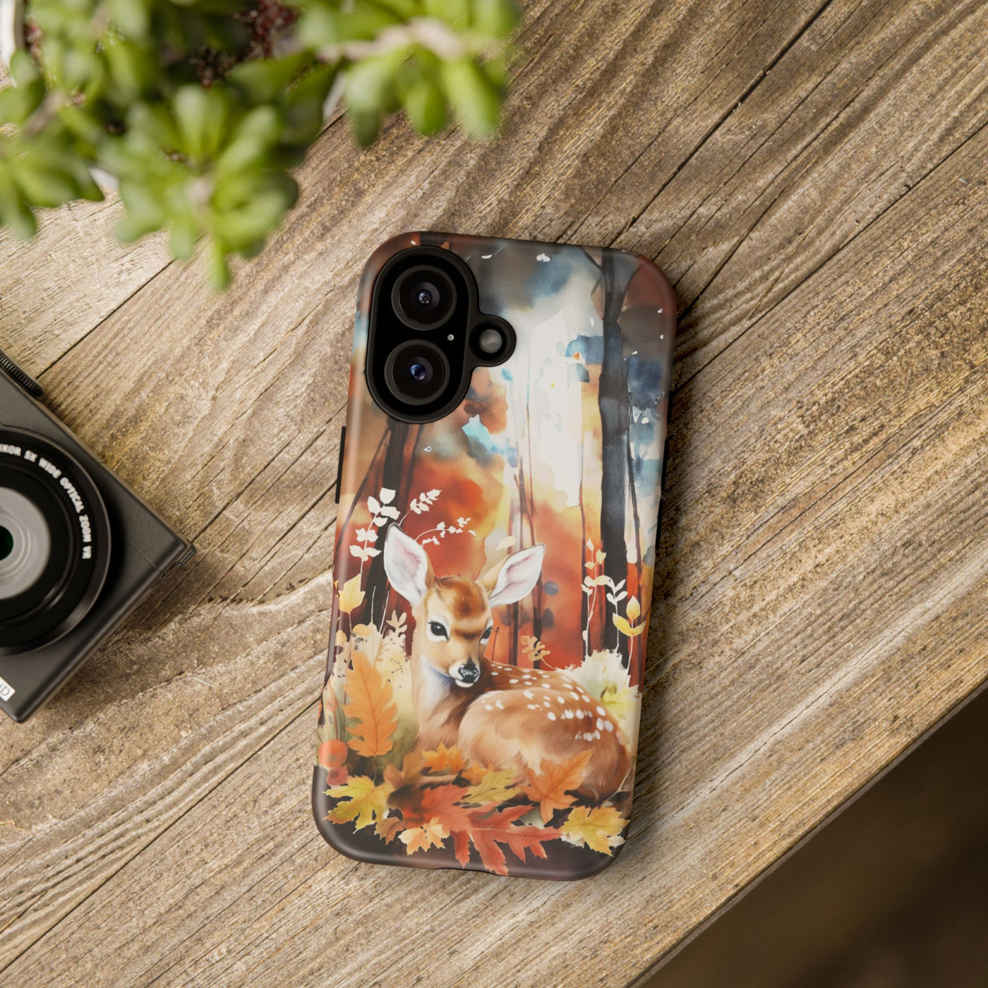 Autumn Fall Deer Forest Gift for Her Cute Phone Case for, Samsung Galaxy S24, S23, S22, S21, IPhone 16 Case | Iphone 15, Iphone 14, IPhone 13 Case