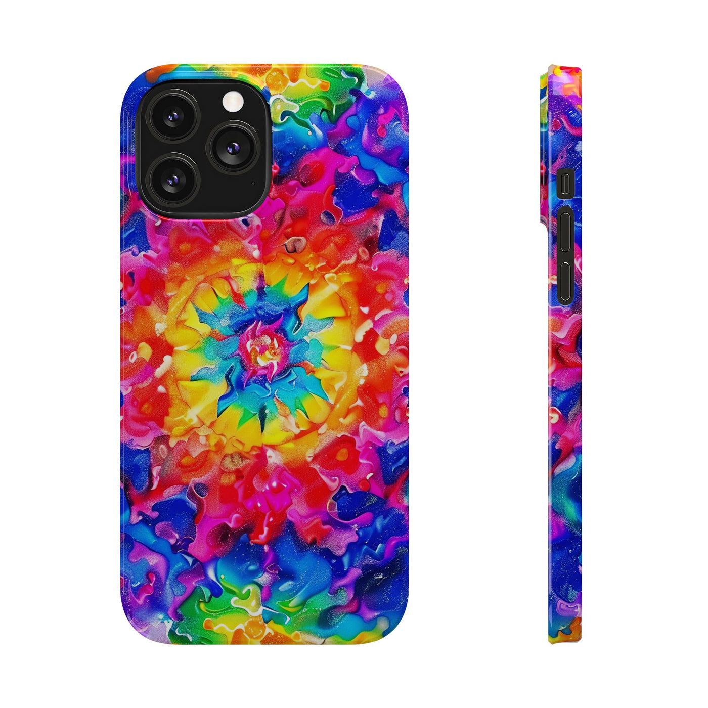 Tie Dye Faux Glitter Gift for Her Cute Phone Cases for Iphone 16 Pro Max | iPhone 15 Case | iPhone 15 Pro Max Case, Iphone 14, Iphone 14 Pro Max, Iphone 13 12 11 8 7