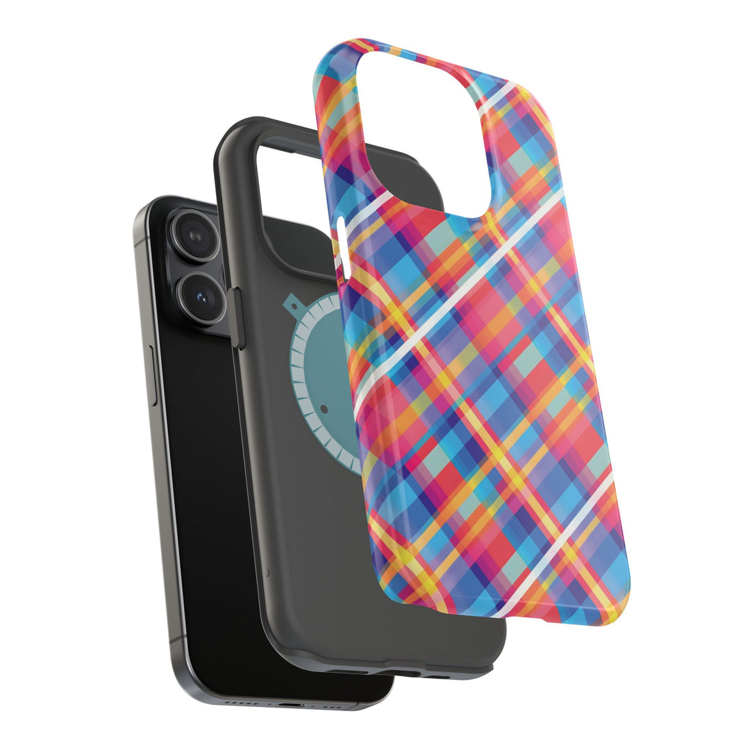 Checkered Plaid Magsafe Gift for Her Cute Phone Case for Iphone, | iPhone 16 | iPhone 15 Pro Max, Iphone 14 Pro Max, 13 12 11 10 9 8 7 - Studio40ParkLane