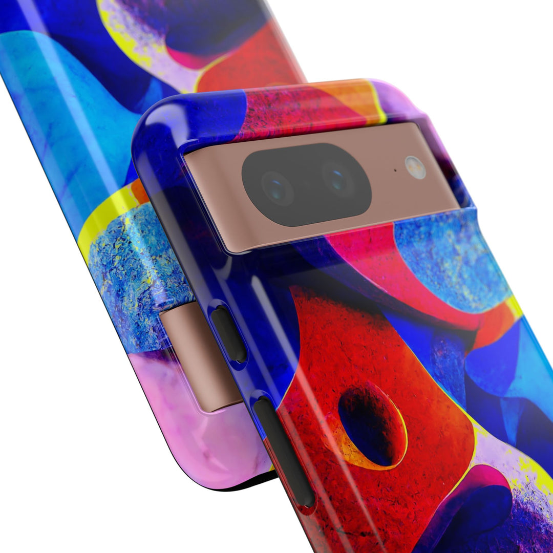 Impact Resistant, Abstract Shapes, Cute Phone Cases for Samsung S24, S23, S22, S21, IPhone 15 pro Iphone 14 pro Iphone 13 IPhone 12 Iphone 11 - Studio40ParkLane