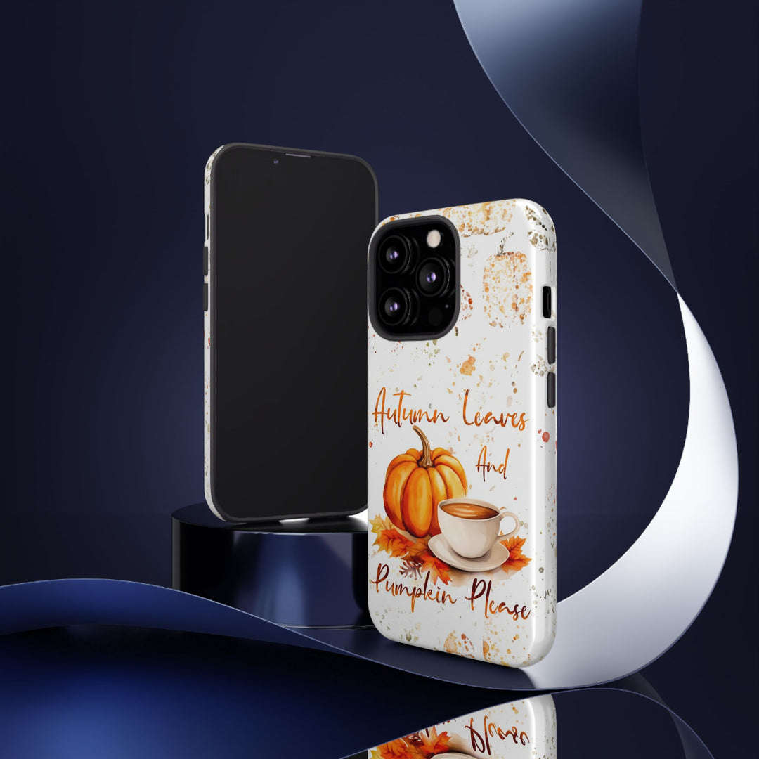 Impact Resistant, Fall Leaves Pumpkin Pie, Cute Phone Cases for Samsung S24, S23, S22, S21, IPhone 15 pro Iphone 14 pro Iphone 13 IPhone 12 Iphone 11 - Studio40ParkLane