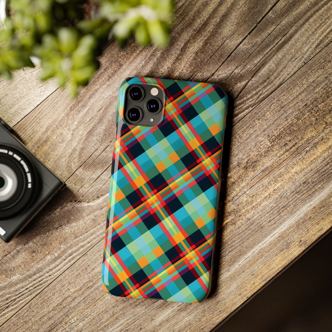 Slim Checkered Plaid Gift for Her Cute Phone Cases for Iphone 16 Pro Max | iPhone 15 Case | iPhone 15 Pro Max Case, Iphone 14, 13, 12, 11, 10, 8, 7 - Studio40ParkLane