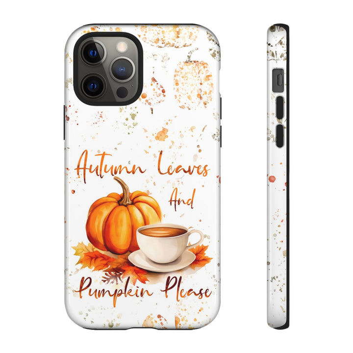 Impact Resistant, Fall Leaves Pumpkin Pie, Cute Phone Cases for Samsung S24, S23, S22, S21, IPhone 15 pro Iphone 14 pro Iphone 13 IPhone 12 Iphone 11 - Studio40ParkLane