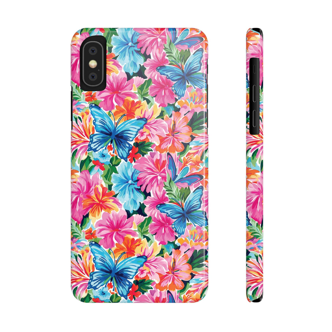 Slim Butterflies Flowers Gift for Her Cute Phone Cases for Iphone 16 Pro Max | iPhone 15 Case | iPhone 15 Pro Max Case, Iphone 14, 13, 12, 11, 10, 8, 7 - Studio40ParkLane