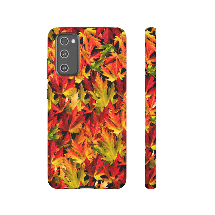 Fall Leaves Impact Resistant, Cute Phone Cases for Samsung S24, S23, S22, S21, IPhone 15 pro Iphone 14 pro Iphone 13 IPhone 12 Iphone 11 - Studio40ParkLane