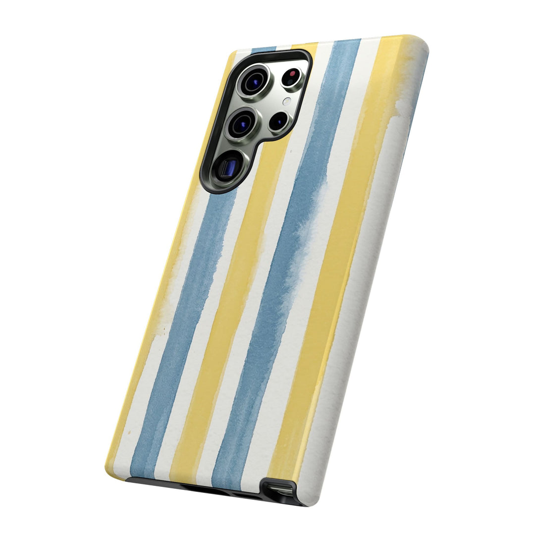 Tough Cute Yellow Stripes Phone Case, for IPhone 17 Pro Max | Iphone 17 Air, Iphone 16, IPhone 15, 14 13 12, Samsung Galaxy S26, S25, S24, S23 - Studio40ParkLane