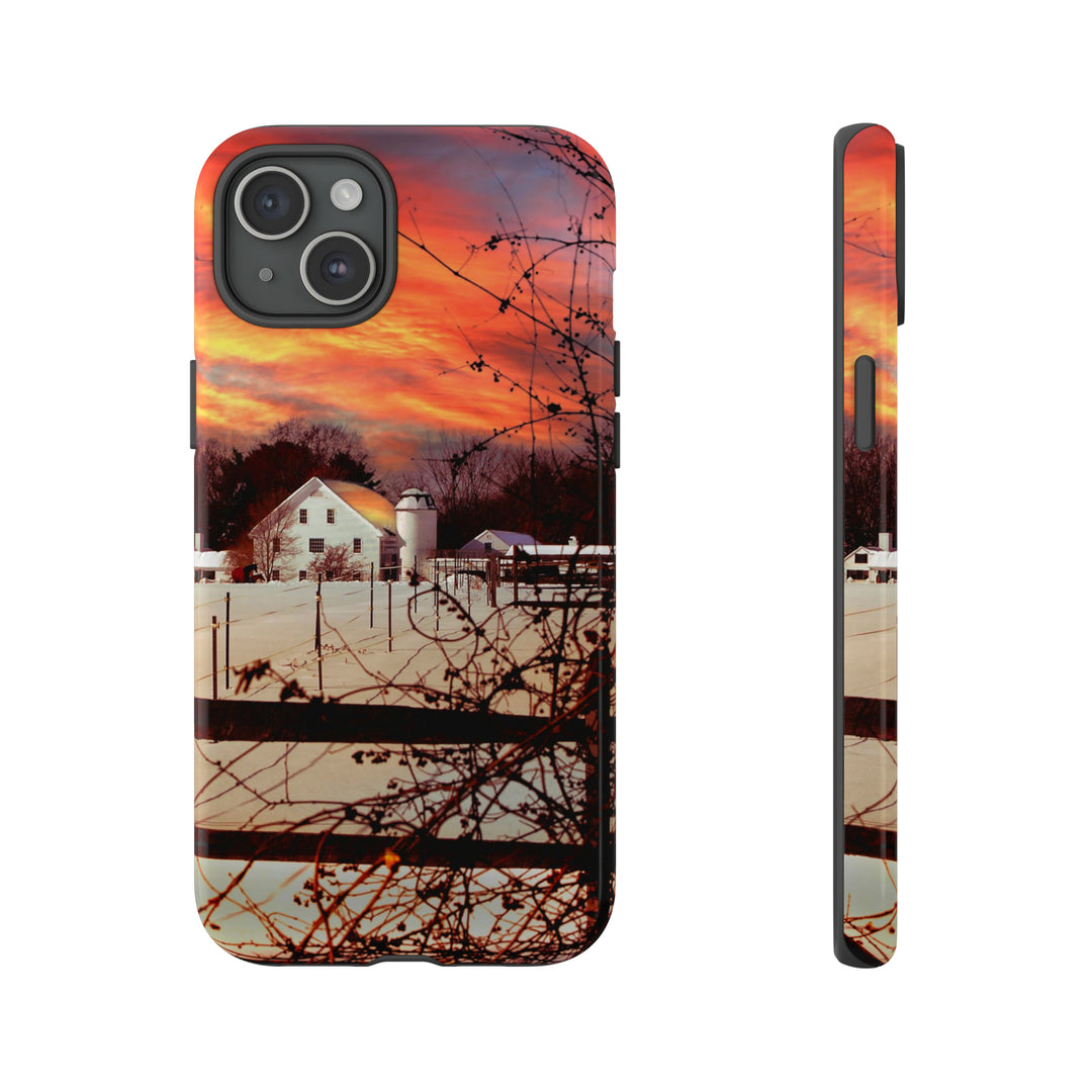 Cool Phone Case | Winter Sunset, For iPhone 15 Case | iPhone 15 Pro Case, Iphone 14 Case, Iphone 14 Pro Max Case, Protective Iphone Case - Studio40ParkLane