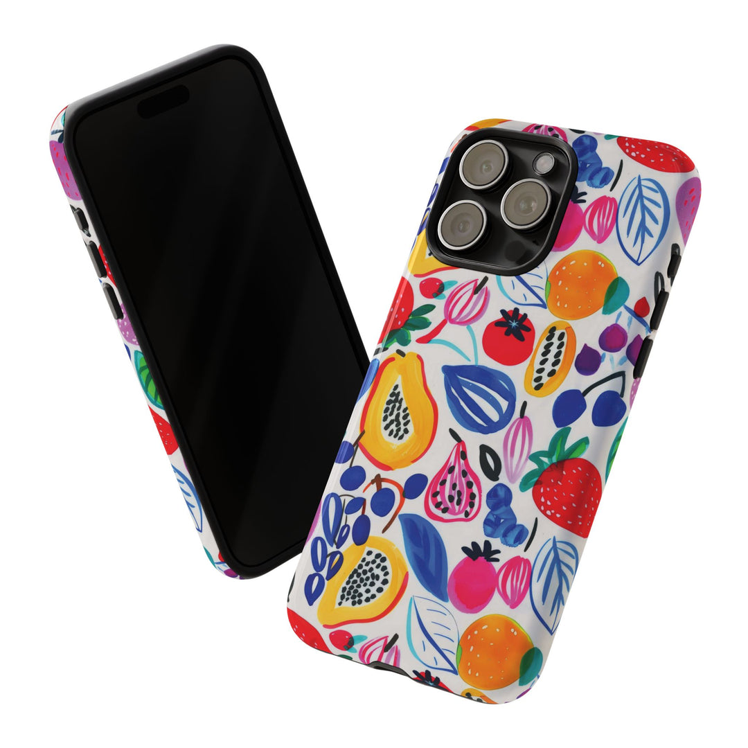 Premium Tough Summer Fruit Collage Gift for Her Cute Phone Cases for Samsung and Iphone, 16, 15, 14, S24, S23, S22, S21, S20, Plus, Ultra, Pro - Studio40ParkLane