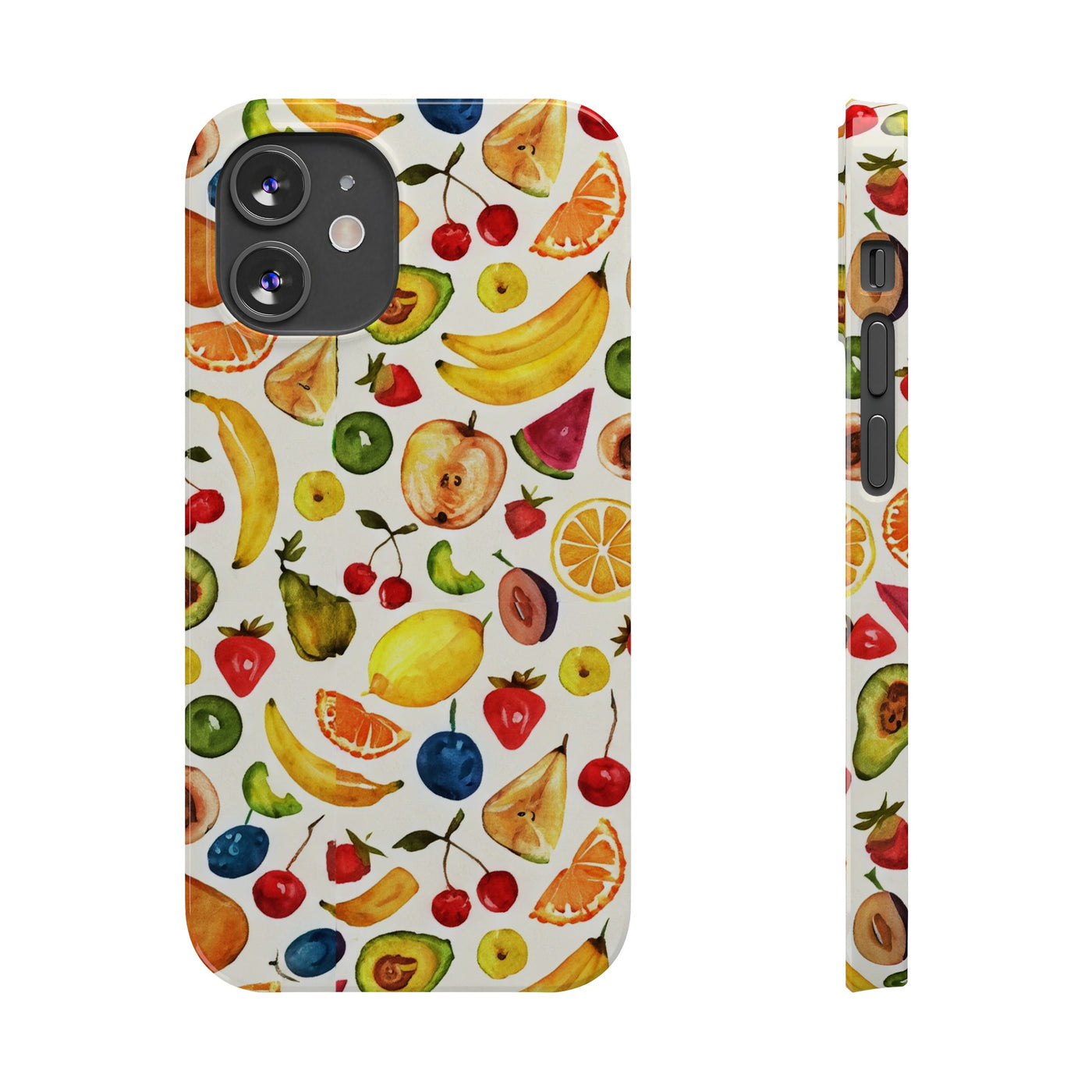 Fruit Mix Display Slim Cute Phone Cases for Iphone  | iPhone 15 Case | iPhone 15 Pro Max Case, Iphone 14, Iphone 14 Pro Max, Iphone 13