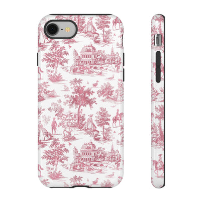 Premium Tough French Toile Gift for Her Cute Phone Cases for Samsung S25, S24, S23, S22, S21 Iphone, 16, 15, 14, 13, 12 Plus Max Pro Ultra - Studio40ParkLane