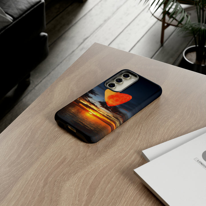 Cute Samsung Phone Case | Aesthetic Samsung Phone Case | Galaxy S23, S22, S21, S20 | Luxury case, Cute Rising Heart Sunset Phone Case - Studio40ParkLane