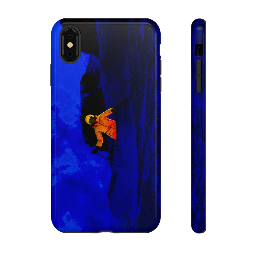 Cute IPhone Case | iPhone 15 Case | iPhone 15 Pro Max Case, Iphone 14 Case, Iphone 14 Pro Max Case IPhone Case for Art Lovers, Skier Mountain Night - Studio40ParkLane