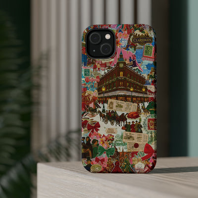 Aesthetic Tough Magsafe London Coquette Collage Phone Case - For iPhone 17 Pro Max iPhone 16 Pro iPhone 15 Iphone 14 Plus 13 Pro 12 11 10 - Studio40ParkLane