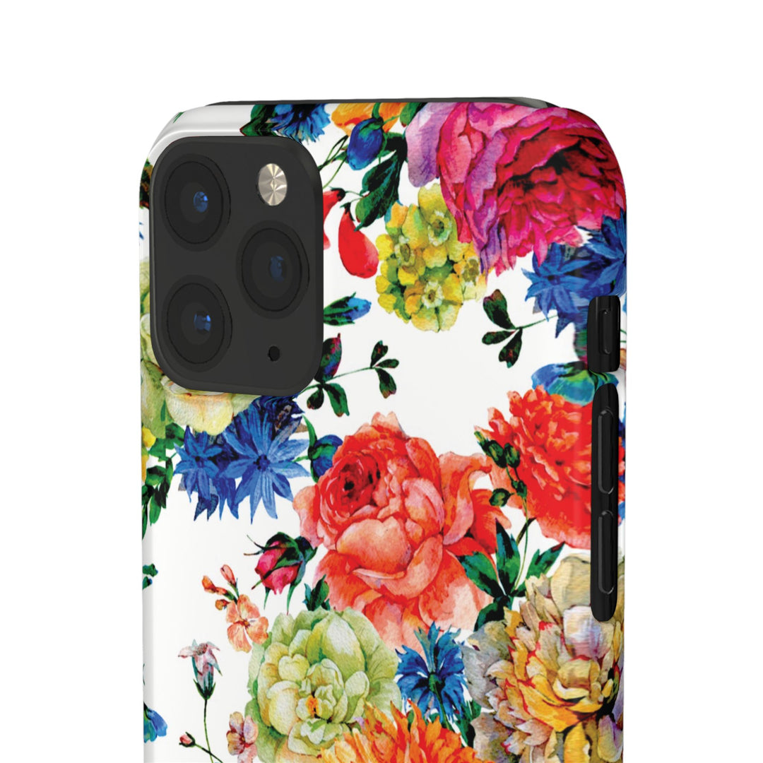 Sleek Snap Colorful Flowers Cute Phone Case for iPhone 16 15 14 13 12 11 X Xs Max Xr Pro Plus Samsung Galaxy S24 S23 S22 S21 S20 Note Ultra