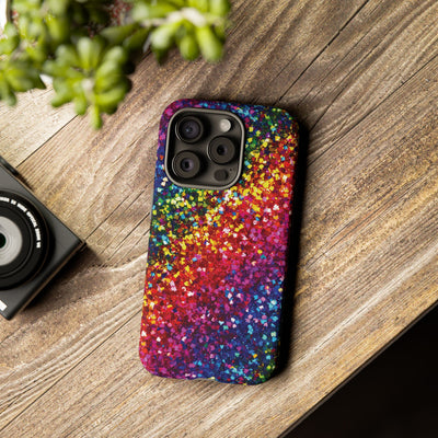 Muted Faux Play on Glitter Effect Cute Phone Case, for IPhone 16 pro Max | Iphone 15, Iphone 14, IPhone 13 Case, 11 8 7, Samsung Galaxy S24, S23, S22, S21, 2 Layer Protection