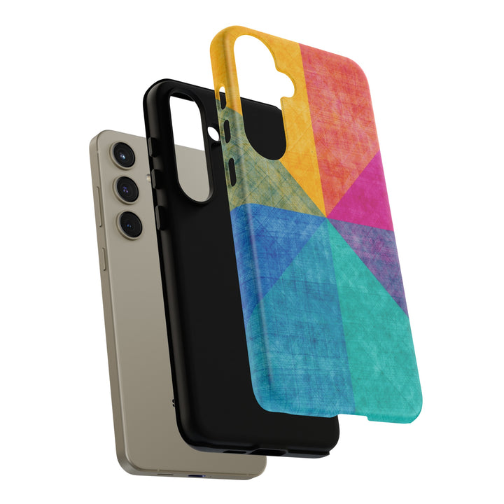 Impact Resistant, Colored Shapes, Cute Phone Cases for Samsung S24, S23, S22, S21, IPhone 15 pro Iphone 14 pro Iphone 13 IPhone 12 Iphone 11 - Studio40ParkLane
