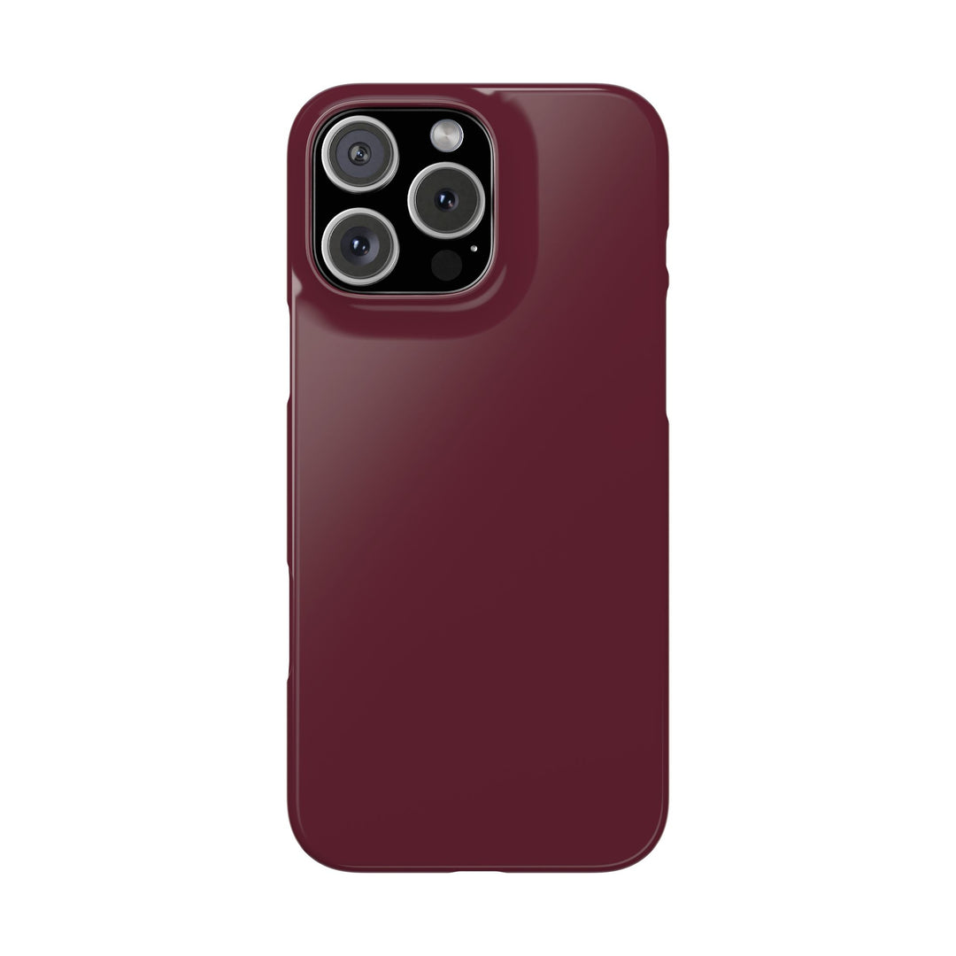 Slim Burgundy Maroon Gift for Her Aesthetic Cute Phone Case for Iphone 16 - | iPhone 15 Pro Max Case | iPhone 14 Case 13 12 11 10 9 8 7 - Studio40ParkLane