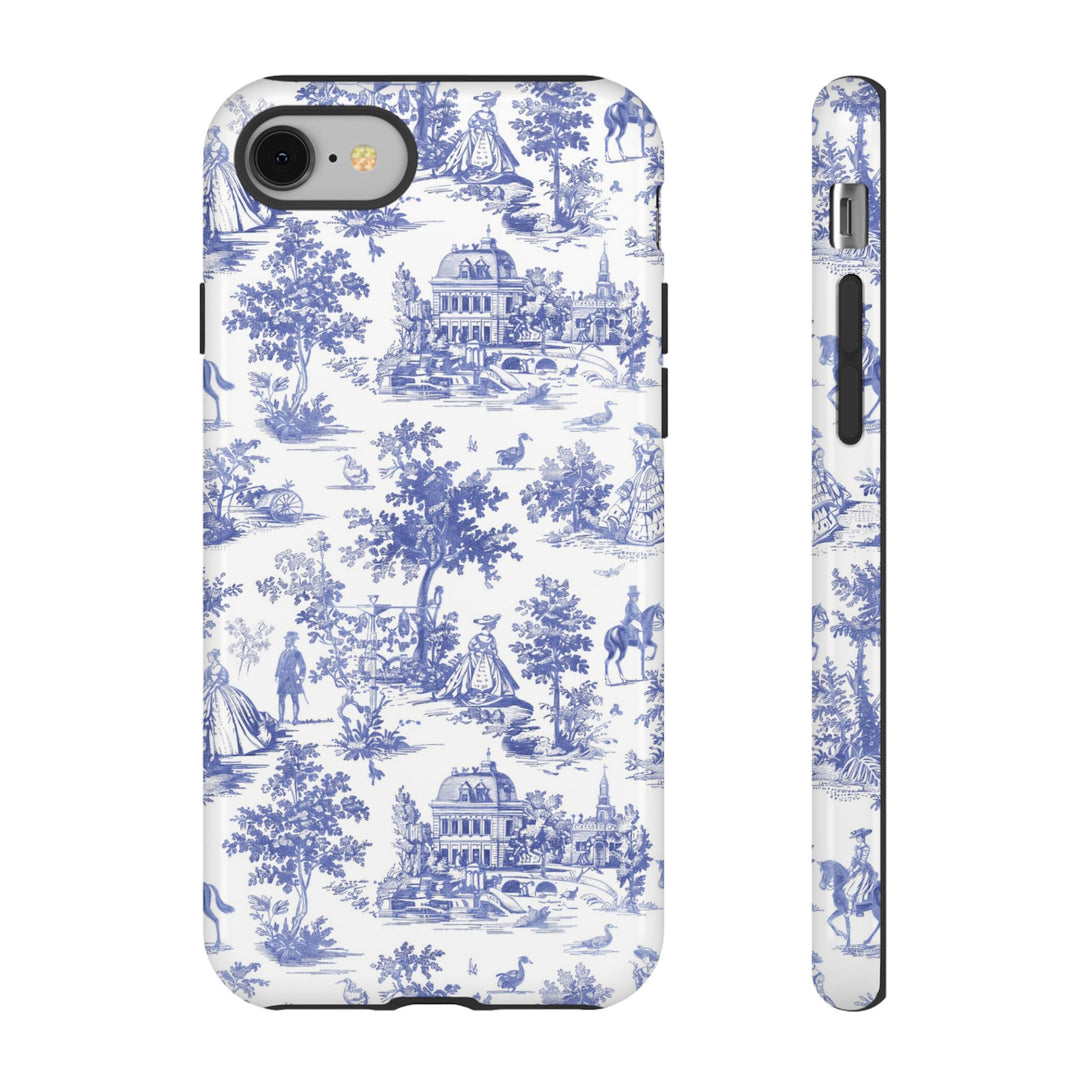 Premium Tough French Toile Gift for Her Cute Phone Cases for Samsung S25 S24, S23, S22, S21, Iphone, 16, 15, 14, 13 Pro Max Ultra - Studio40ParkLane