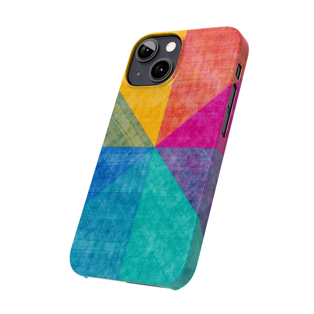 Slim Cute Phone Cases for Iphone | iPhone 15 Case | iPhone 15 Pro Max Case, Iphone 14, Iphone 14 Pro Max, Iphone 13, Abstract Colored Shapes - Studio40ParkLane