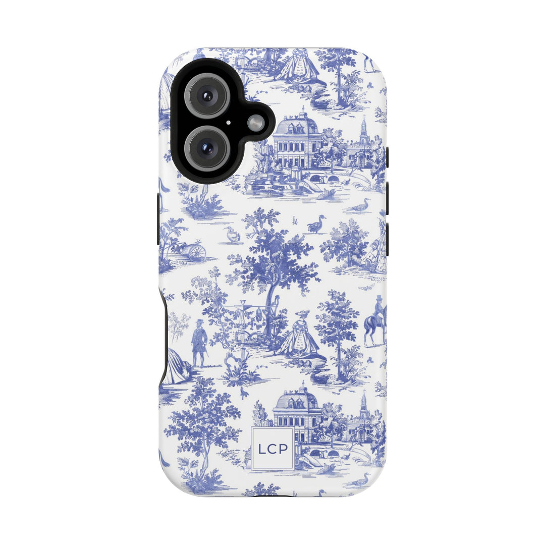 Custom Personalized French Toile Magsafe Phone Case for Iphone 18 - iPhone 17 Pro Max Air Plus 15 14 13 12 11, Samsung Galaxy Phone Cases - Studio40ParkLane