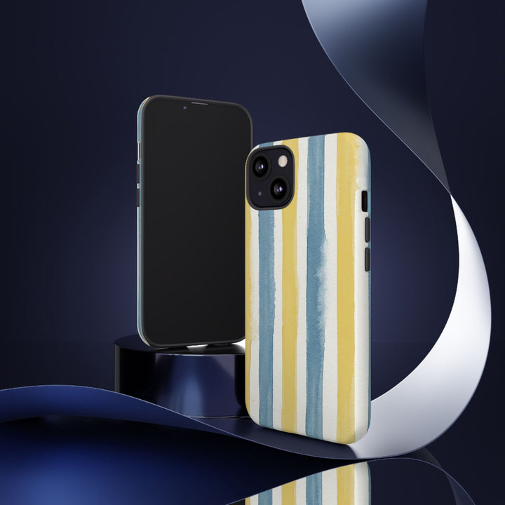 Tough Cute Yellow Stripes Phone Case, for IPhone 17 Pro Max | Iphone 17 Air, Iphone 16, IPhone 15, 14 13 12, Samsung Galaxy S26, S25, S24, S23 - Studio40ParkLane