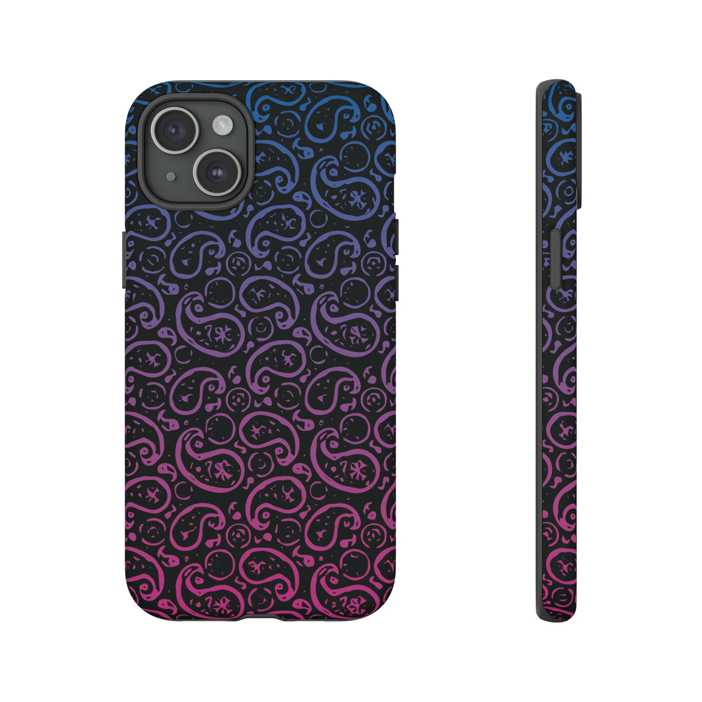 Cute IPhone Case | iPhone 15 Case | iPhone 15 Pro Max Case, Iphone 14 Case, Iphone 14 Pro Max Case IPhone Case for Art Lovers, Paisley Blue Pink