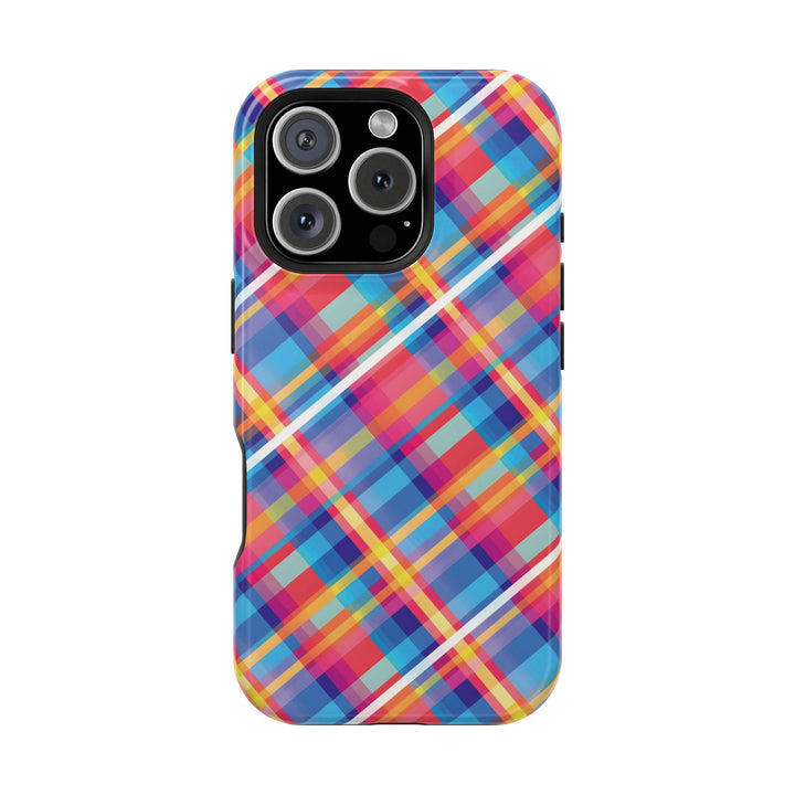 Checkered Plaid Magsafe Gift for Her Cute Phone Case for Iphone, | iPhone 16 | iPhone 15 Pro Max, Iphone 14 Pro Max, 13 12 11 10 9 8 7 - Studio40ParkLane
