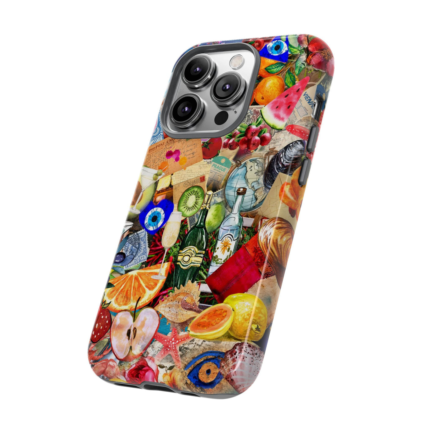 Fruity European Summer Impact Resistant Cute Phone Cases for Samsung S24, S23, S22, S21, IPhone 15 pro Iphone 14 pro Iphone 13 IPhone 12 Iphone 11