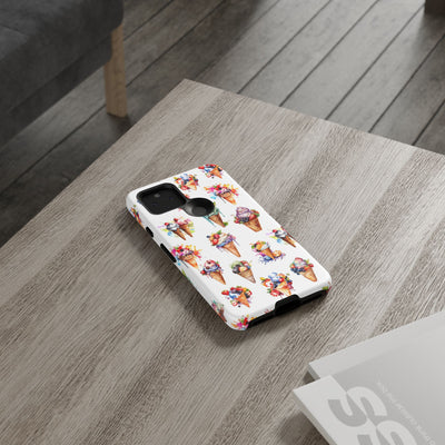 Impact Resistant, Summer Icecream, Cute Phone Cases for Samsung S24, S23, S22, S21, IPhone 15 pro, Iphone 14 pro, Iphone 13 IPhone 12, Iphone 11