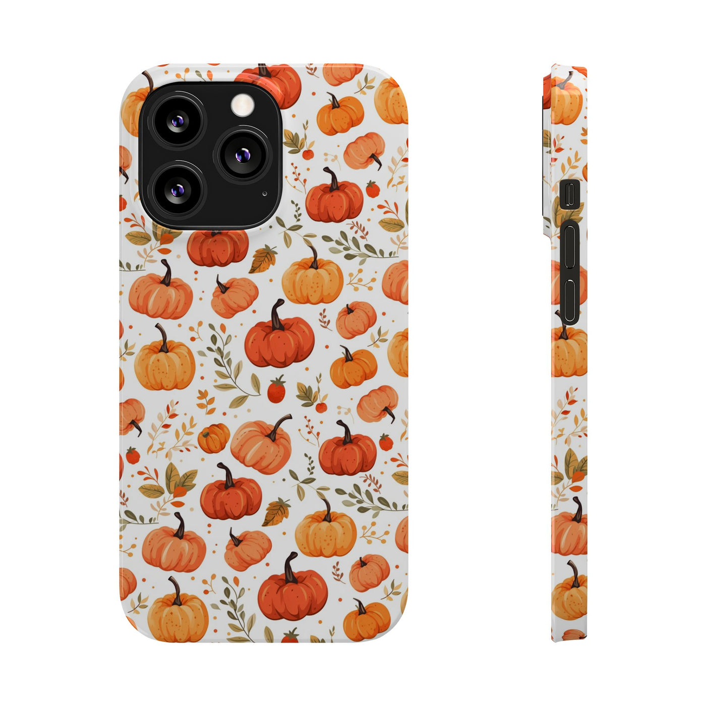 Slim Fall Autumn Pumpkins Gift for Her Cute Phone Cases for Iphone 16 | iPhone 15 Case | iPhone 15 Pro Max Case, Iphone 14, Iphone 14 Pro Max, Iphone 13, Slim