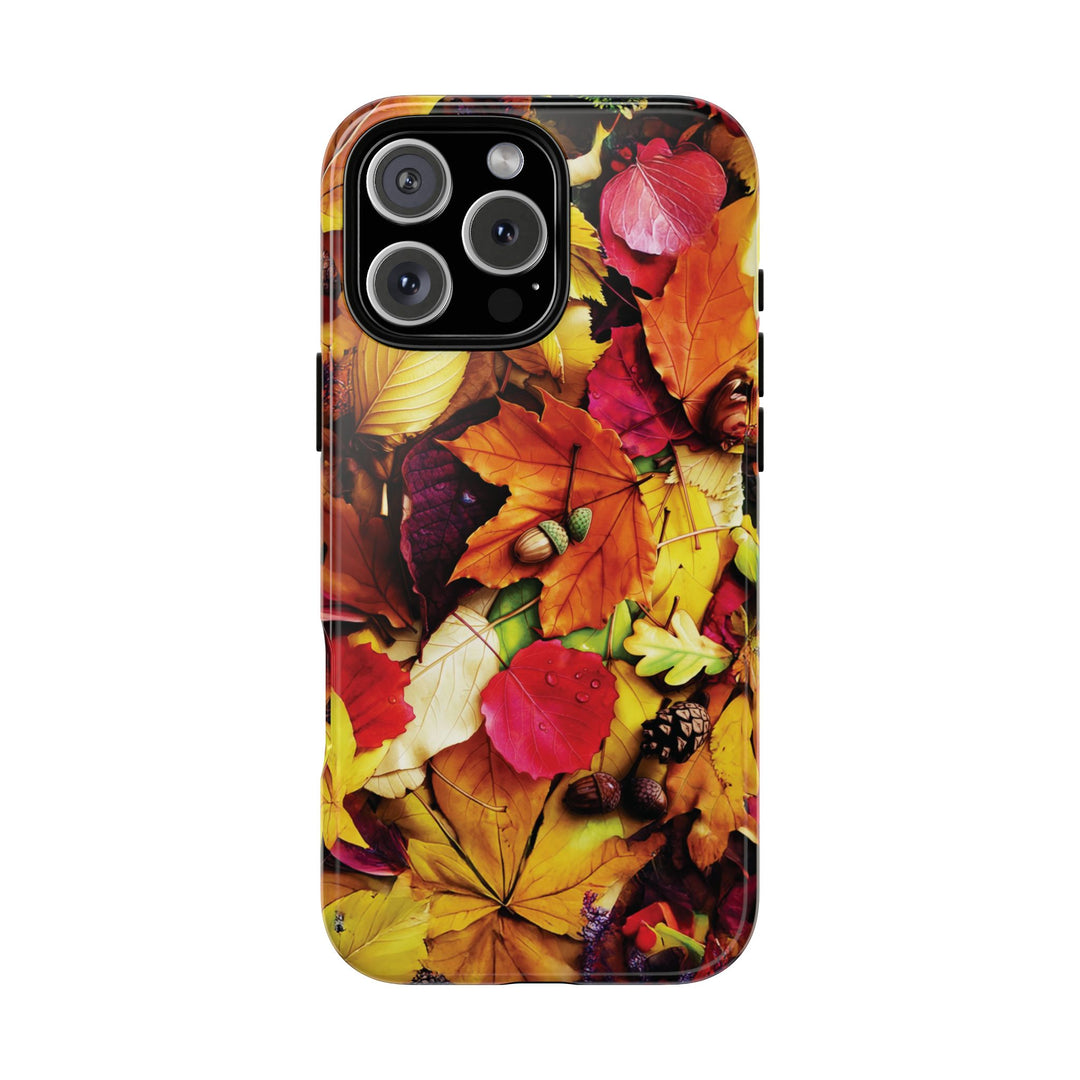 Aesthetic Tough Fall Leaves Foliage Premium Phone Case - For iPhone 17 Pro Max iPhone 16 Pro iPhone 15 Iphone 14 Plus 13 Pro 12 11 10 XR - Studio40ParkLane