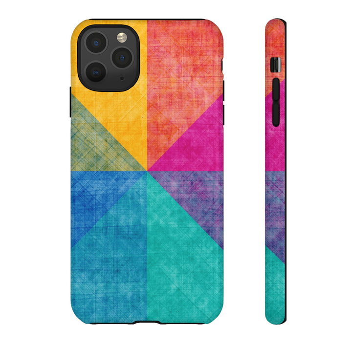 Impact Resistant, Colored Shapes, Cute Phone Cases for Samsung S24, S23, S22, S21, IPhone 15 pro Iphone 14 pro Iphone 13 IPhone 12 Iphone 11 - Studio40ParkLane