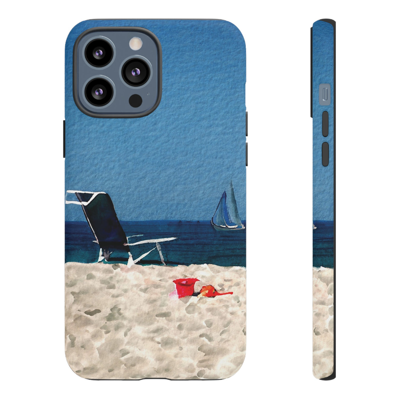 Cute Samsung Case | Cool Iphone Case | Summer Blue Beach Chair, Samsung S24, S23, S22, S21, IPhone 15 Case | Iphone 14 Case, Iphone 13 Case