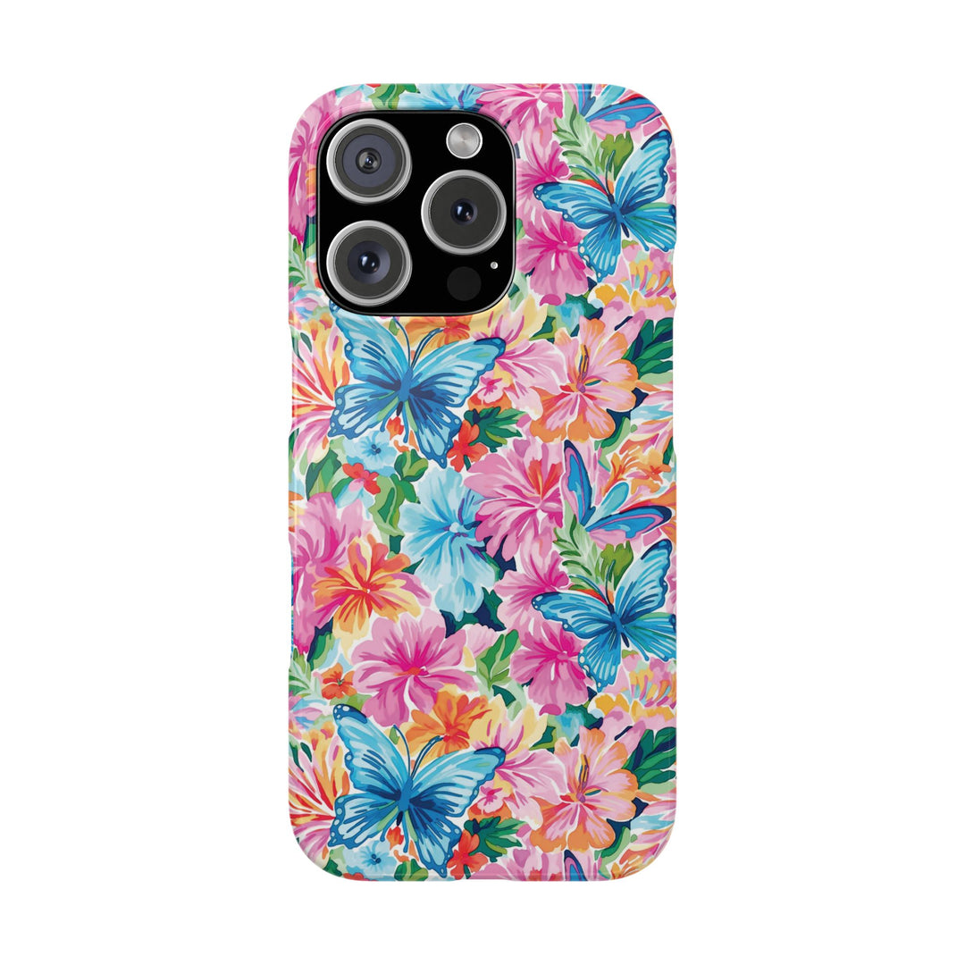 Slim Butterflies Flowers Gift for Her Cute Phone Cases for Iphone 16 Pro Max | iPhone 15 Case | iPhone 15 Pro Max Case, Iphone 14, 13, 12, 11, 10, 8, 7 - Studio40ParkLane
