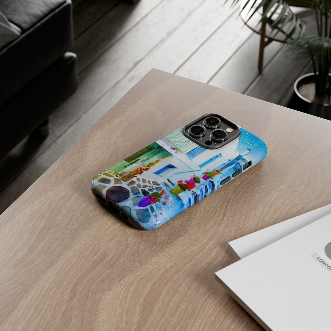 Impact Resistant, Greece House, Cute Phone Cases for Samsung S24, S23, S22, S21, IPhone 15 pro Iphone 14 pro Iphone 13 IPhone 12 Iphone 11 - Studio40ParkLane