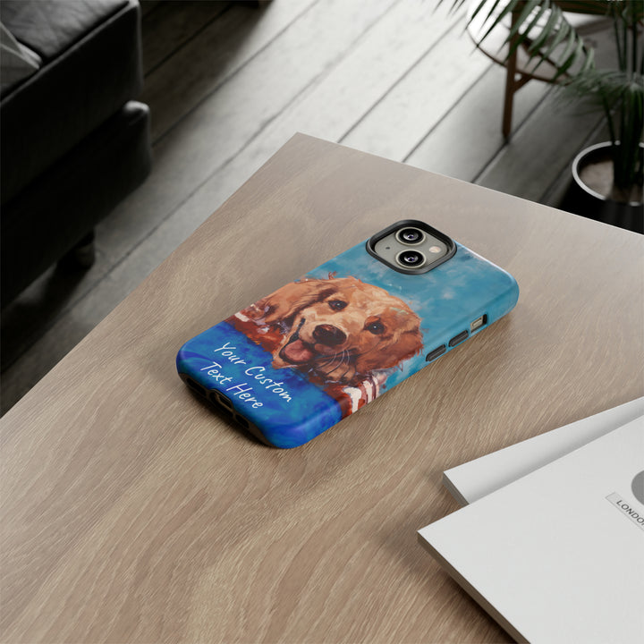 Personalize this Cute IPhone Case | Golden Retriever Dog iPhone Case, iPhone 15 Case | iPhone 15 Case, Iphone 14 Case, Iphone 14 Pro Max Case - Studio40ParkLane