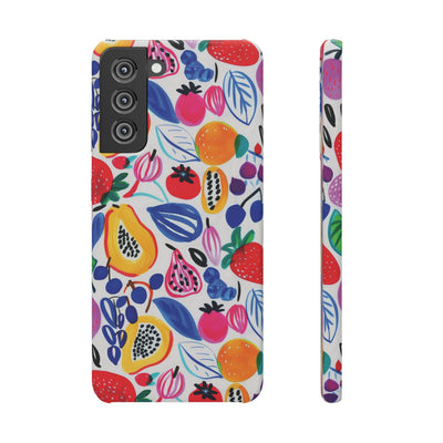 Snap Summer Fruit Gift for Her Cute Phone Cases for Samsung Galaxy S24, S23, S22, S21, S20, Plus, Ultra, Iphone 16, 15, 14, Pro and Max