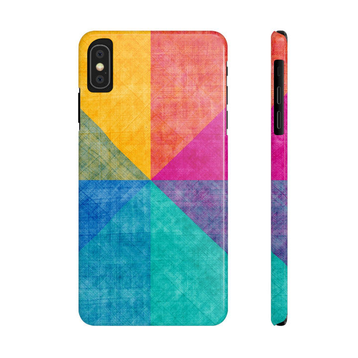 Slim Cute Phone Cases for Iphone | iPhone 15 Case | iPhone 15 Pro Max Case, Iphone 14, Iphone 14 Pro Max, Iphone 13, Abstract Colored Shapes - Studio40ParkLane