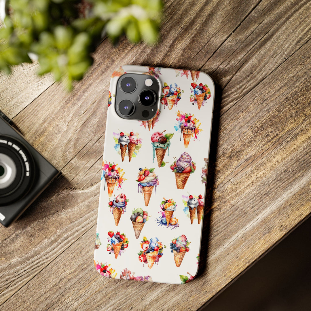 Slim Summer Ice Cream Slim Cute Phone Cases for Iphone | iPhone 15 Case | iPhone 15 Pro Max Case, Iphone 14, Iphone 14 Pro Max, Iphone 13 - Studio40ParkLane
