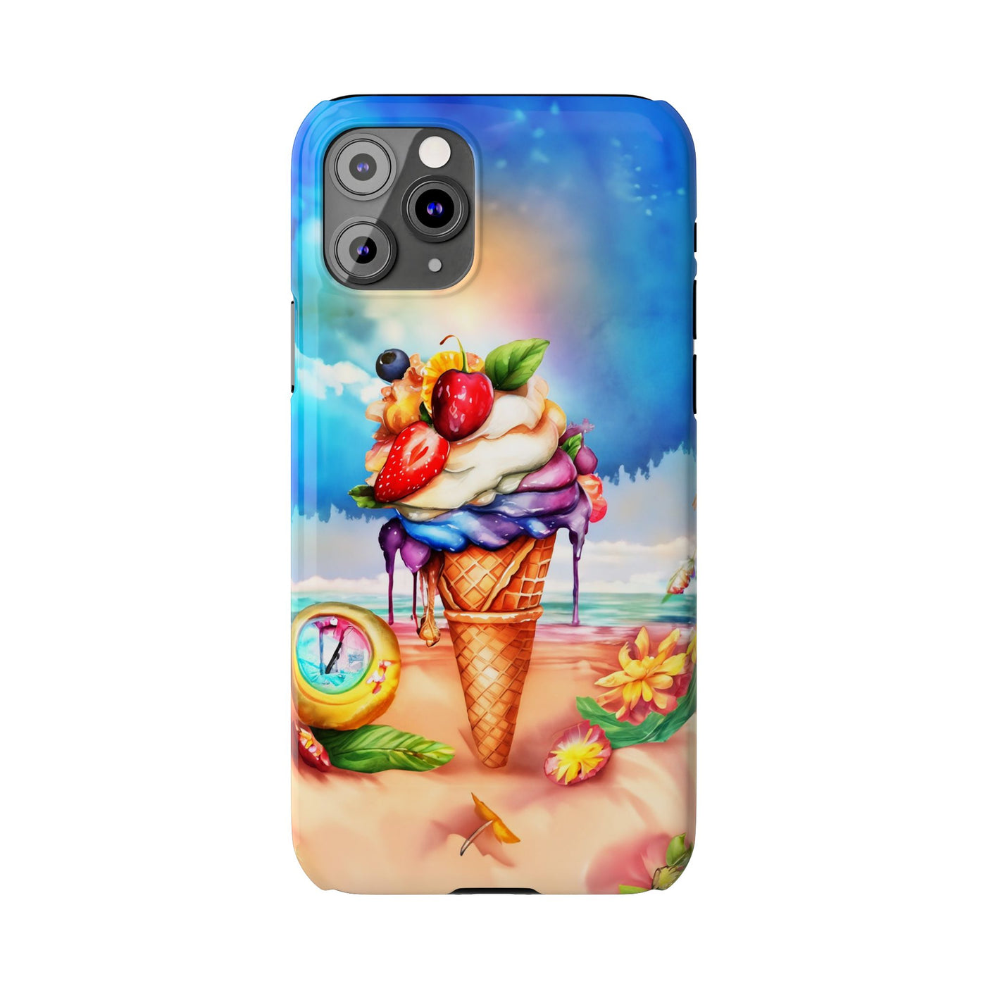 Slim Summer Ice Cream Cone Slim Cute Phone Cases for Iphone  | iPhone 15 Case | iPhone 15 Pro Max Case, Iphone 14, Iphone 14 Pro Max, Iphone 13