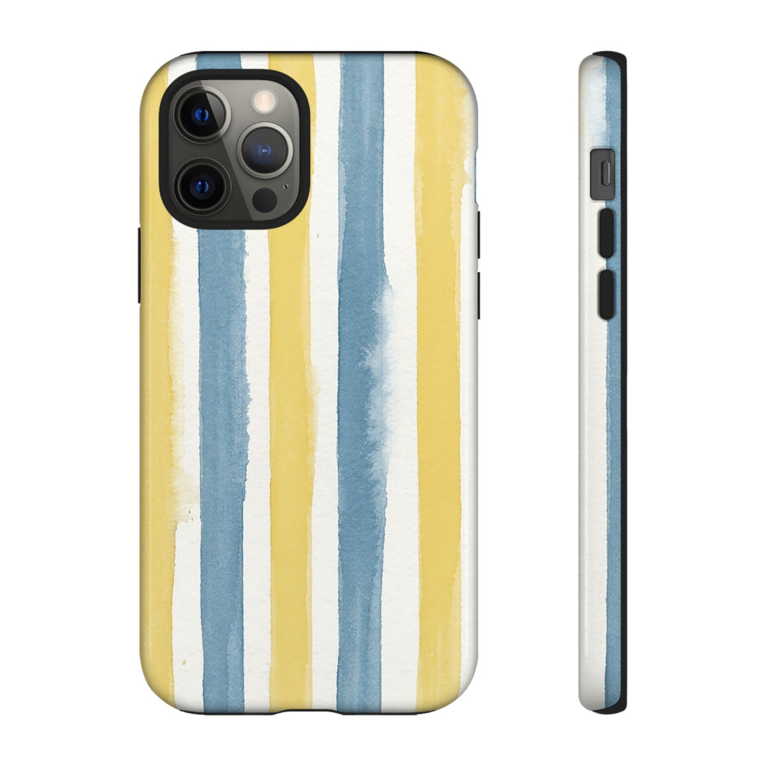 Tough Cute Yellow Stripes Phone Case, for IPhone 17 Pro Max | Iphone 17 Air, Iphone 16, IPhone 15, 14 13 12, Samsung Galaxy S26, S25, S24, S23 - Studio40ParkLane