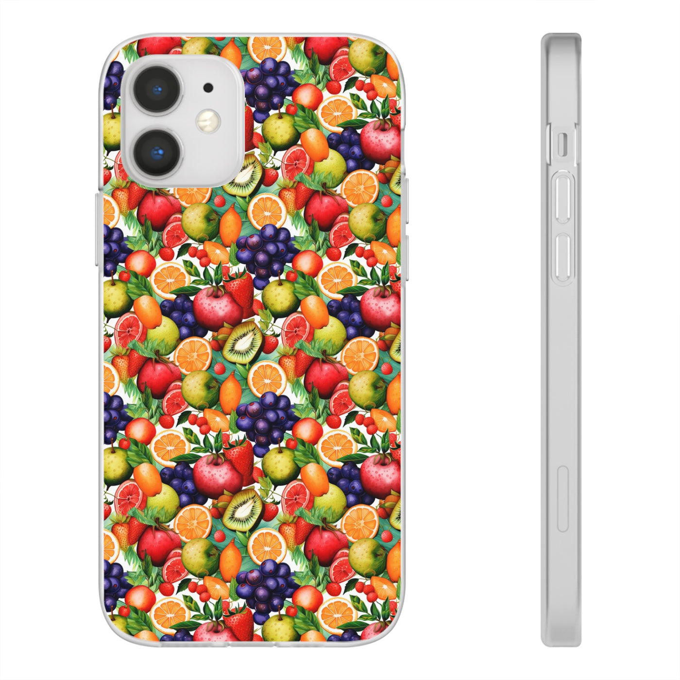 Cute Flexi Phone Cases, Summer Fruit Mix, Compatible with Samsung Galaxy S23, Samsung S22, Samsung S21, Samsung S20, Galaxy S20 Ultra